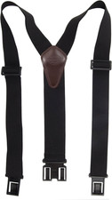 Men'S Belt Clip Stretch Suspenders   Adjustable Fit for Work or Casual Wear