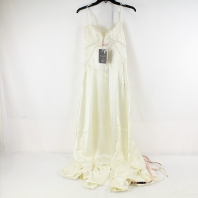 House of CB Anabella Satin Lace Up Maxi Dress in Ivory - Women's Size Medium | eBay House of CB Anabella Satin Lace Up Maxi Dress in Ivory - Women's Size Medium | eBay