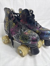 Roller skates with light up wheels- Leather adjustable Size 39