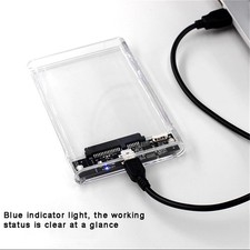 Transparent HDD Case HDD Enclosure 2.5 Inch SSD SATA To USB2.0 Type-C Adapter