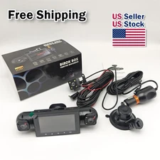 1080P Car Dash Cam 4 Channel Driving Camera Front+Left+Right+ Rear Night Vision