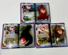 Vintage McDonald’s Toy Ty Beanie Babies Dinosaur Trio Bronty, Steg, Rex