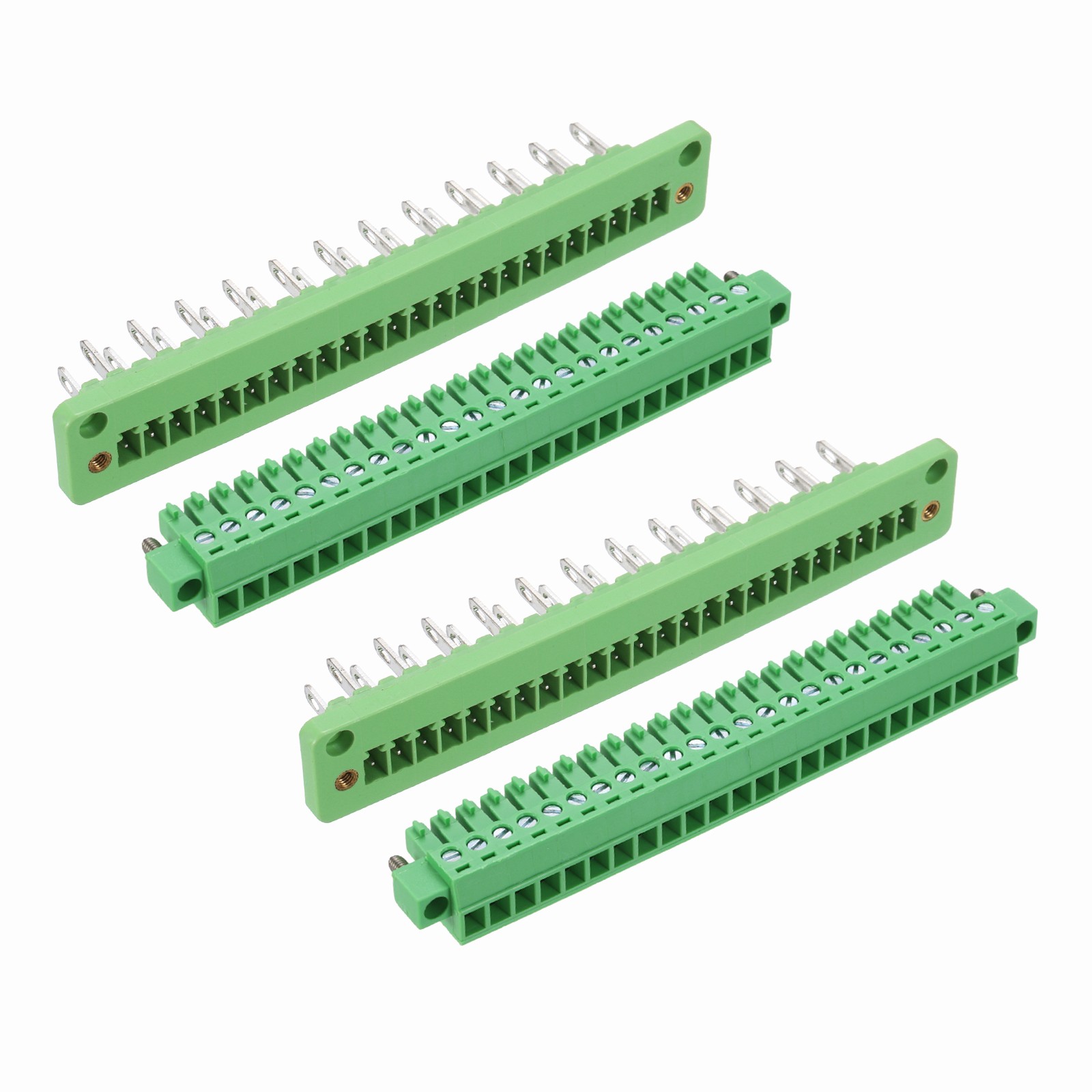 2 Set 24-Pin 3.81mm Pitch Pluggable Screw Terminal Block Connectors
