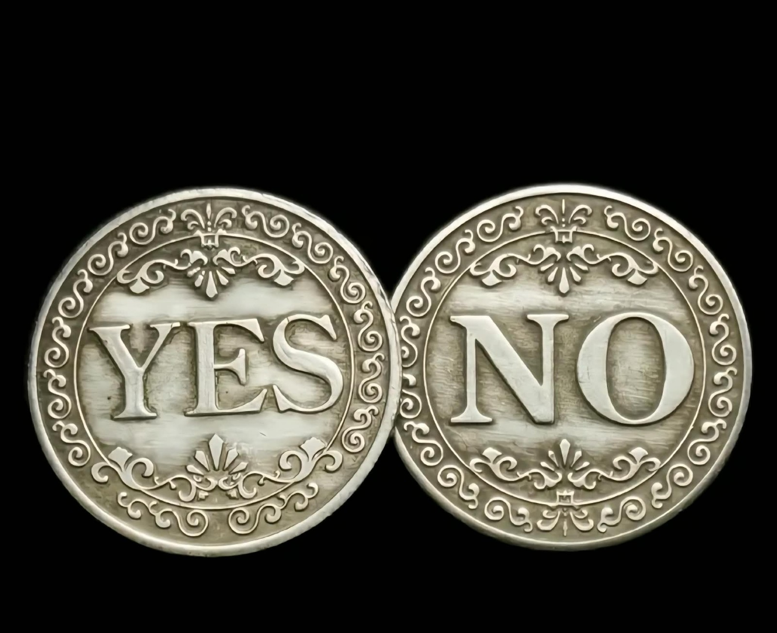 Decision Maker Coin Yes No Lucky Decorative Metal Collectible Next Day Shipping