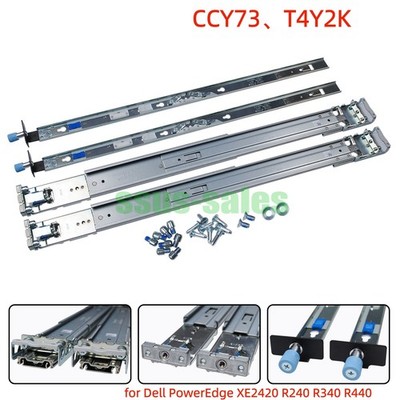 CCY73 T4Y2K 2U Sliding Rail Kit B16 for Dell PowerEdge XE2420 R240 R340 R440 NEW