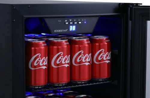 EdgeStar BBR901BL Black 15"W 80 Can Built-In Beverage Center With Slim Design - Picture 6 of 12