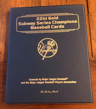 New York Yankees 22kt Gold Subway Series Champions Baseball Cards