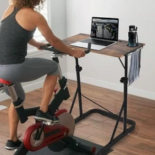Adjustable Bike Trainer Fitness Desk, Workstation Standing Desk for Indoor Cycli