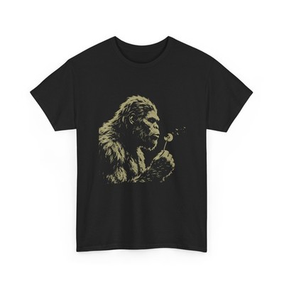 Blowing Wishes Funny Shirt, Bigfoot Blowing Dandelion Vintage Art T-Shirt