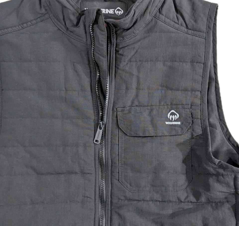 Chaleco Repelente al Agua Wolverine Cannonsburg Forrado Ligero Ripstop - Para Hombre Med Foto 2 de 4