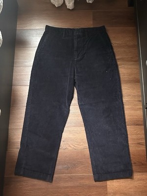 Gap Men's Navy Blue Corduroy Straight Leg Pants 29x30, Preppy, Casual