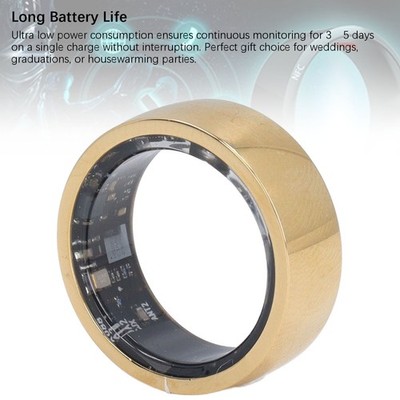Smart Ring Fitness Tracker IP68 Waterproof Step Counting Multi Sport Modes