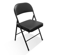 5 x BLACK FOLDING CHAIR FOLDABLE COMPUTER PARTY Meeting Room Home Office CHAIRS
