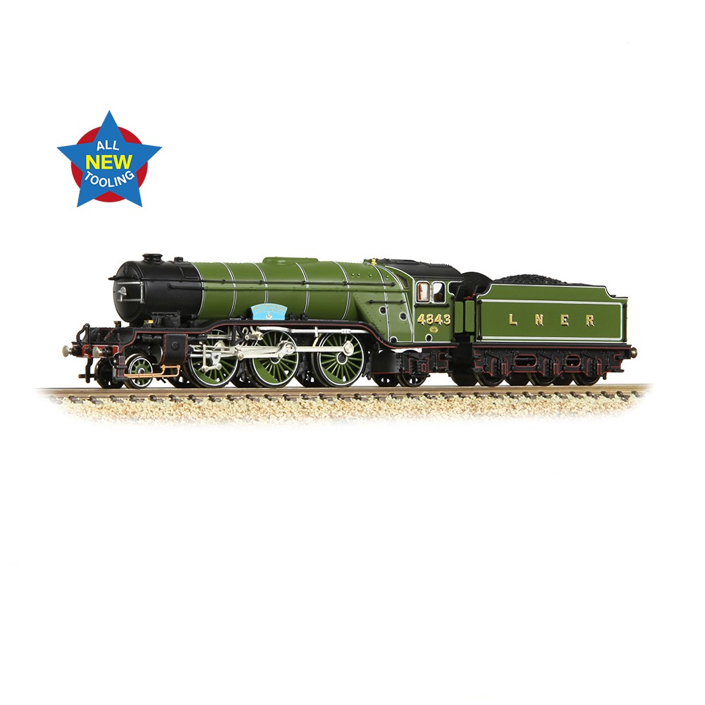 Graham Farish 372-611 LNER V2 4843 'Kings Own Yorkshire Light Infantry' LNER ...