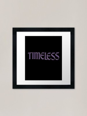 ZEITLOS Chrom Effekt Gerahmtes Kunst P Gerahmtes Wandbild Poster Leinwanddruck Bild