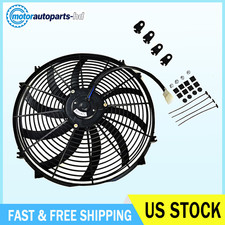 16 12v Pullpush Fan Radiator Electric Cooling Thermo Fan Mounting Kit Usa