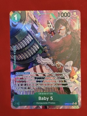   Baby 5   OP05-034 Alt Art Holo Awakening of the New Era One Piece TCG NM