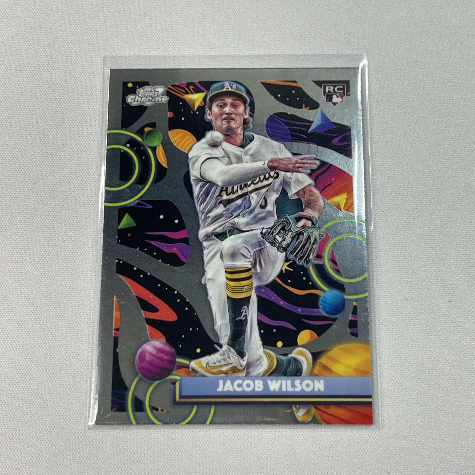 Jacob Wilson RC 2025 Topps Chrome Cosmic Rookie Card-#139 Athltics RC