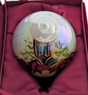 Ne' Qwa Art Christmas Ornament: Poinsettia Topiary, Hand Painted Inside Glass — photo 4