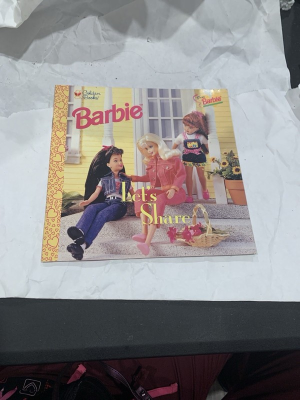 Vintage Dear Barbie Lets Share Paperback Childrens Book