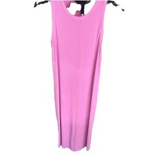 Motherhood Maternity Pink Ribbed Sleeveless Tank Dress Size Medium