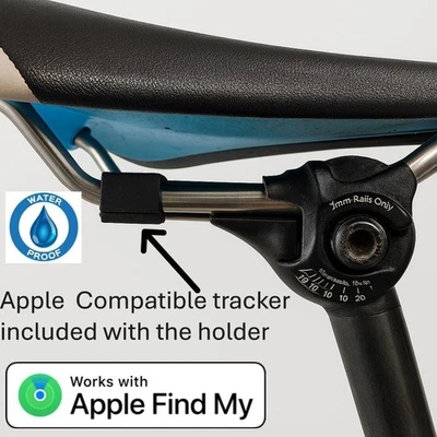 Airtag Bike Tracker Seat Bike/Cycle stealth mount Apple Find My Device included