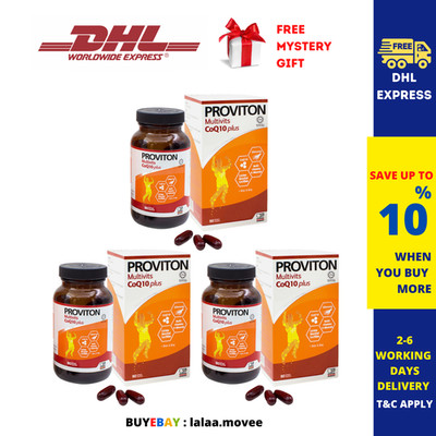 3 Flaschen PROVITON Multivitamine COQ10 PLUS 90er Softgel Kapseln