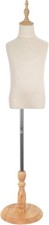 Forma Vestito Bambino con Base in Legno, Espositore Corpo Busto Forme Maniki, 4-5 Anni