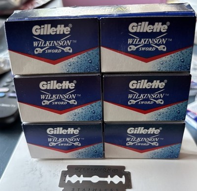 Gillette Wilkinson Sword Classic Double Edge Safety Razor Blades - 30 Total