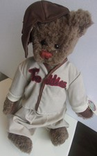 COTTAGE COLLECTIBLES BY GANZ SLUGGER THE TEDDY BEAR, CC008, WITH TAGS