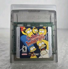 Simpsons: Night of the Living Treehouse of Horror Gameboy Color GBC GBA Tested 