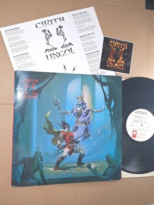 ''CIRITH UNGOL'' 1984 KING OF THE DEAD ORIGINAL LP W/STICKER, LYRICS DOOM METAL