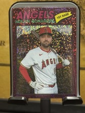 2026 Topps Heritage - Nolan Schanuel #117 Chrome Burgundy Sparkle Refractor