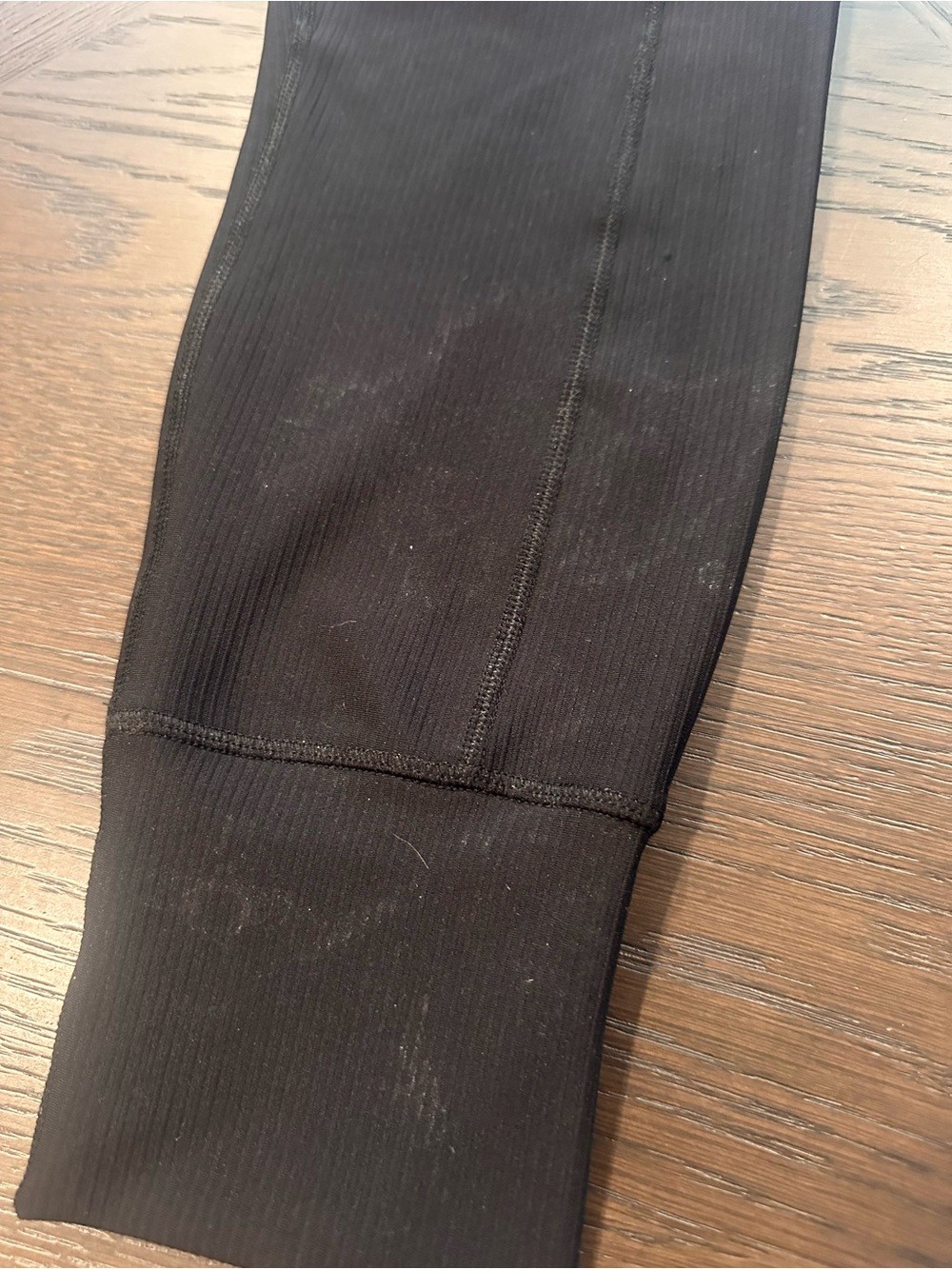 Yogalicious Men's Black Ribbed Jogger Pants with Drawstring image 2