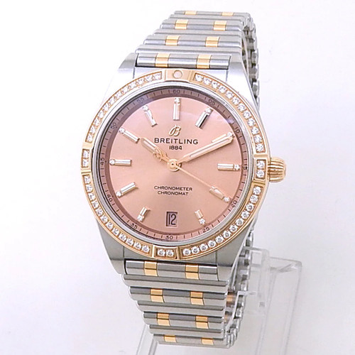 Breitling Chronomat Automatic 36 Rose Gold Stainless Steel Bronze Watch U10380