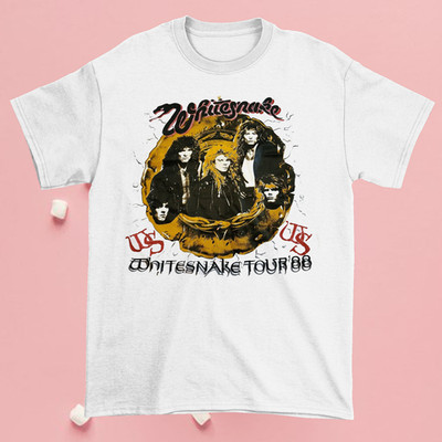 Whitesnake Band Gift For Family White T-Shirt Cotton All Size  TU032