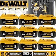 2PACK 10PACK For DeWALT DCB210-2 20V MAX XR 10.0 AH Lithium-Ion Battery DCB206