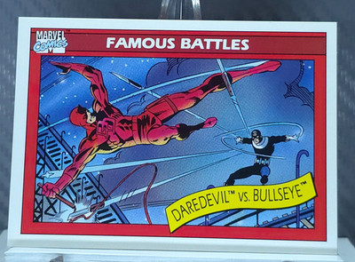 1990 Marvel Impel FAMOUS BATTLES DAREDEVIL VS BULLSEYE #94