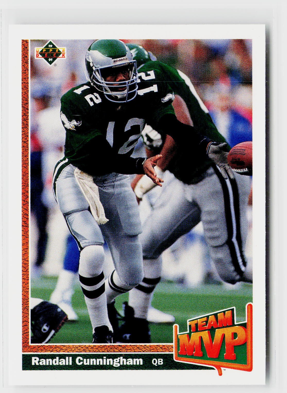 1991 Upper Deck #471b Randall Cunningham
