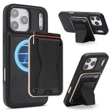 For iPhone 17 Pro Max 16 15 14 Detachable Magnetic Wallet Case Shockproof Cover