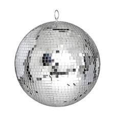 Mirror Disco Ball - 8-Inch Cool and Fun Silver Hanging Party Disco Ball Big ...