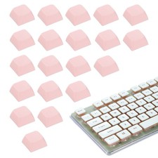 20Pcs XDA Profile Keycap Set PBT Mechanical Numeric Keypads, Light Pink