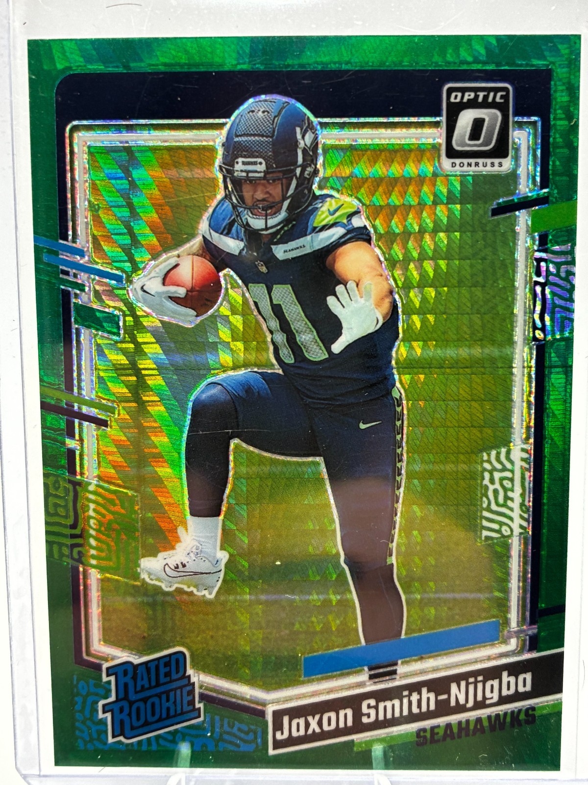 2023 Panini Donruss Optic - Rated Rookie Jaxon Smith-Njigba #293 Green Hyper