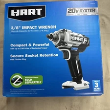 HART 20-Volt Cordless 3/8-inch Impact Wrench (Battery AND CHARGER Not Included)