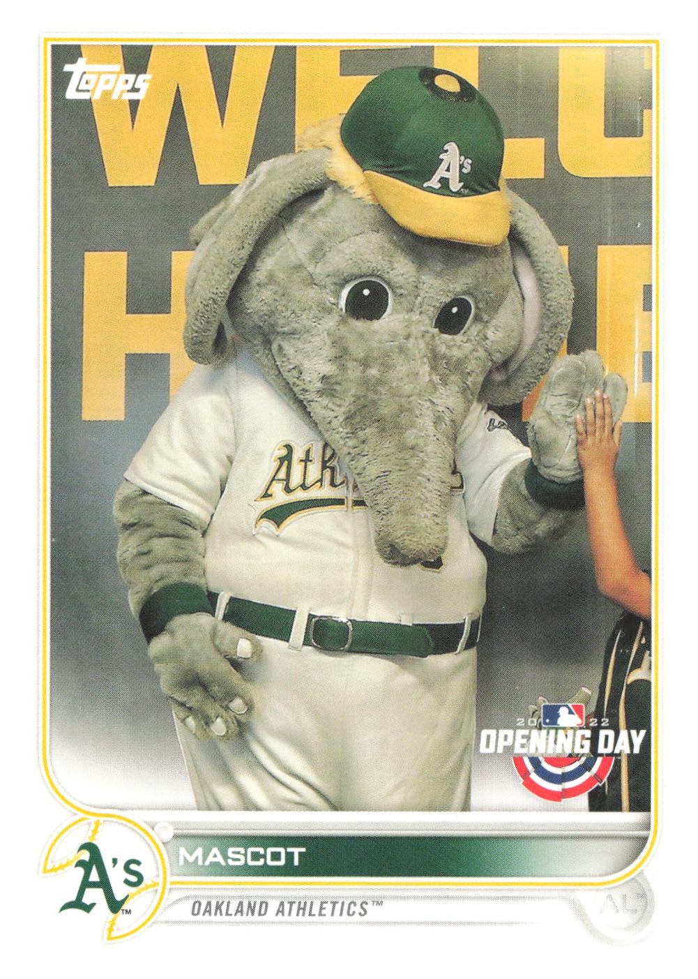 2022 Topps Opening Day #M-16 Mascots - Stomper Oakland Athletics