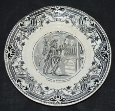 Ancienne assiette parlante