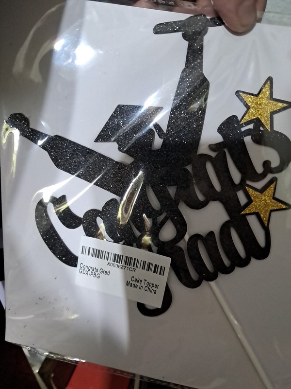 Graduation Cake Topper Cardboard