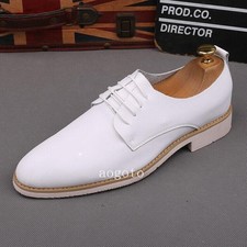 Men Leather Lace Up Wedding Business Dress Shoes Party Club Prom Formal Oxfords