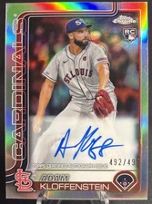2025 Topps Chrome - Rookie Autographs Adam Kloffenstein #RA-AK Refractor /499...