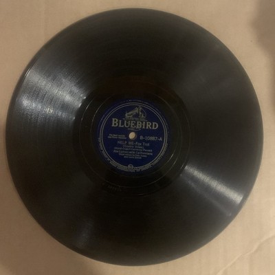 Abe Lyman, 78 rpm, V+, Help Me, Bluebird B-10887 (Repress)